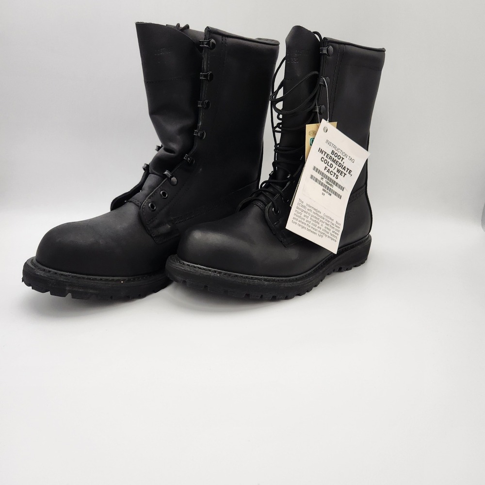 Belleville Combat Boots Men 10 R Black Gore-Tex Vibram Military ICWB Vintage